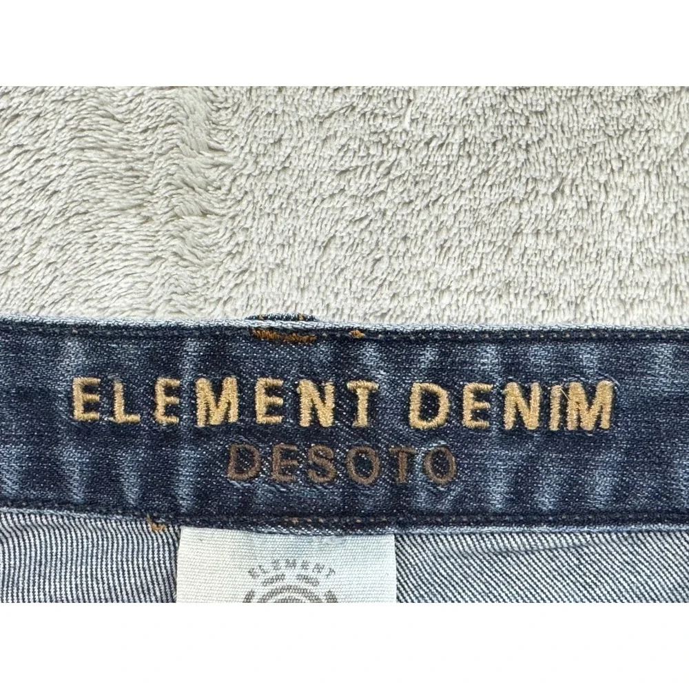 Element Mens DeSoto Straight Leg Blue Denim Jeans 28 Meas: 28x29